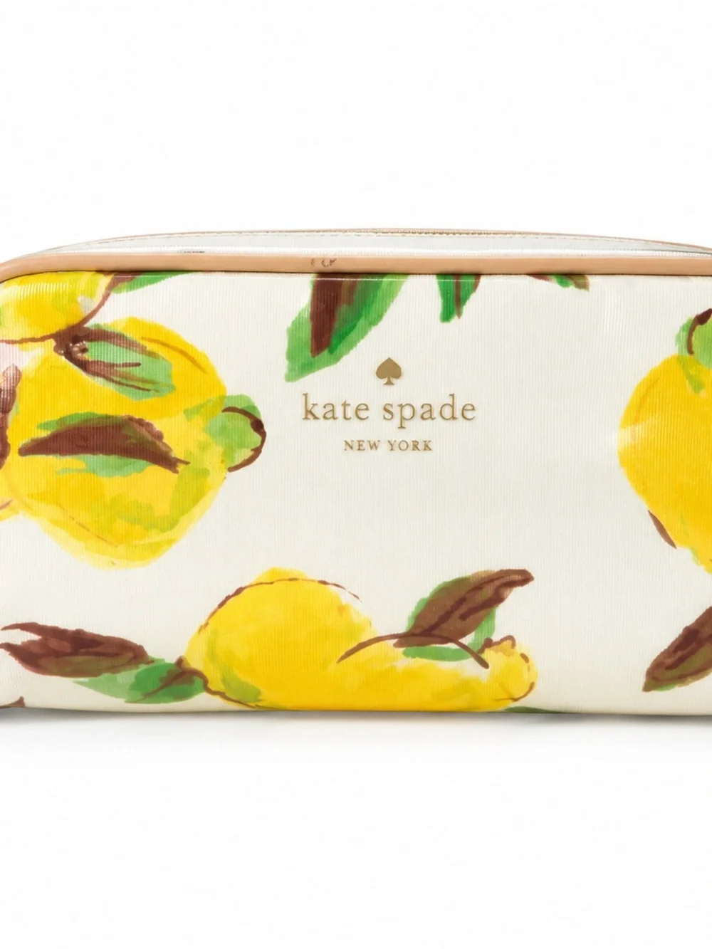 kate spade Lemon Print Cosmetic Pouch - Yellow - Picture 1 of 9